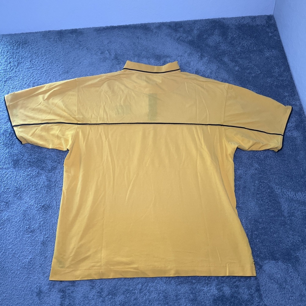 Cutter & Buck Men's VTG SZ XXL Short Sleeve Yellow Polo Iowa Basketball Logo - Picture 15 of 16